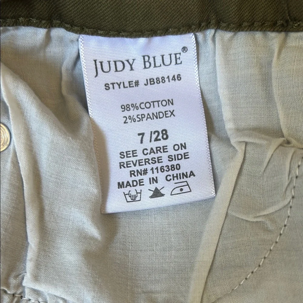 Judy Blue Olive Green Skinny Jeans Size 7/28 Style# JB88146 - Picture 7 of 12